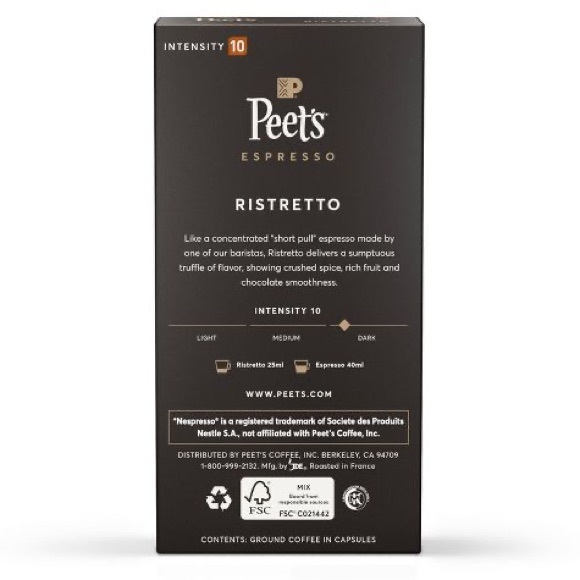 NIB Lot of 14 Boxes Peet's Espresso Dark Roast Capsules 
10ct/1.87oz/box - Picture 10 of 12